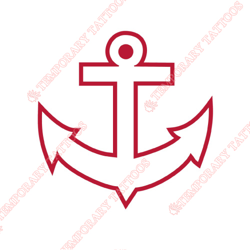 Norfolk Admirals Customize Temporary Tattoos Stickers NO.9087